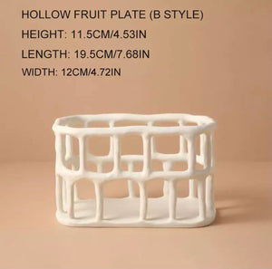 Nordic - Creative Resin Hollow Fruit Bowl