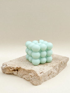 Bubble Candle Teal - Crystal Blue Waters
