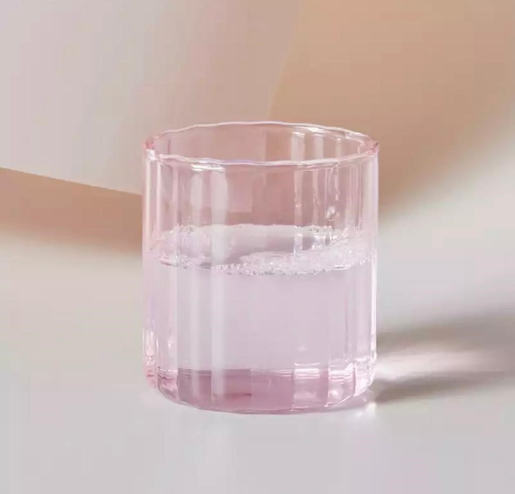Ribbed Glass Tumblers 2Pack